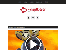 Tablet Screenshot of honeybadgerbattle.com